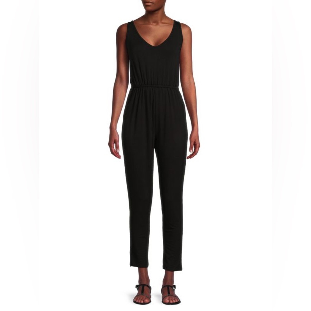 BB DAKOTA Sleeveless Black Jumpsuit